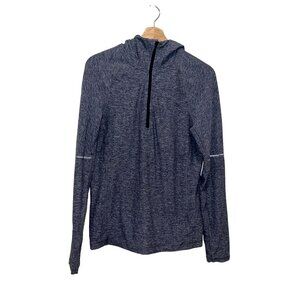 Lululemon Blue 1/2 Zip Hoodie Pullover Athletic Long Sleeve Womens  Shirt  Size